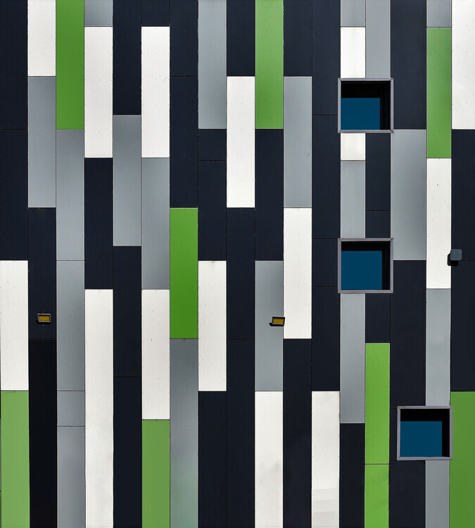 Arnon Orbach Plakát, Obraz - Facade - Ramat Gan, Arnon Orbach, 36 × 40 cm