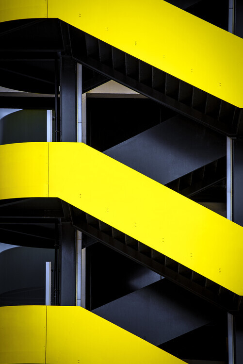Linda Wride Plakát, Obraz - Yellow Stairs, Linda Wride, 26.7 × 40 cm