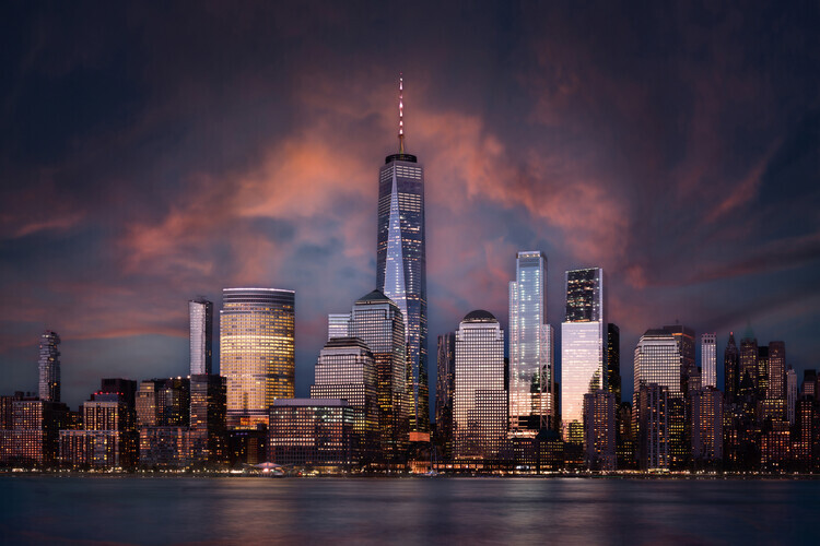 Bart Michiels Plakát, Obraz - Skyline NYC, Bart Michiels, 40 × 26.7 cm