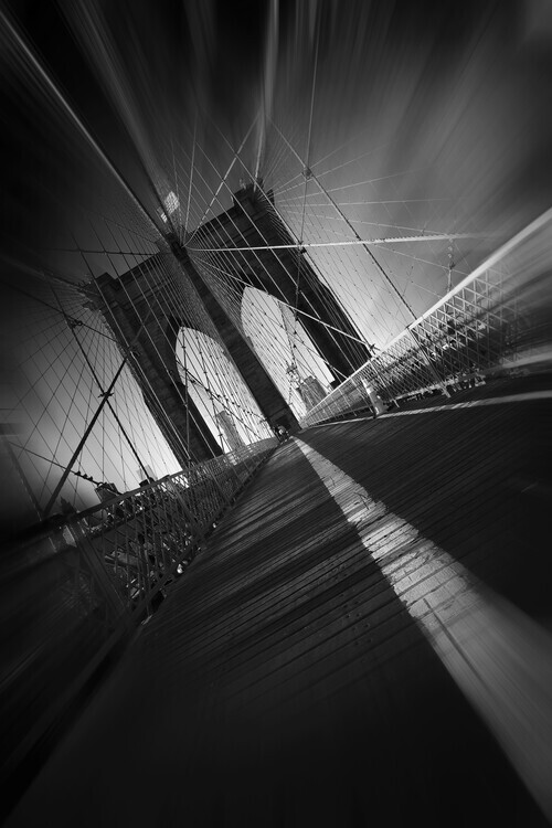 Sebastien Del Grosso Plakát, Obraz - Brooklyn bridge, Sebastien Del Grosso, 26.7 × 40 cm