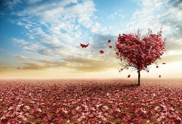 kevron2001 Plakát, Obraz - Red heart tree, kevron2001, 40 × 26.7 cm