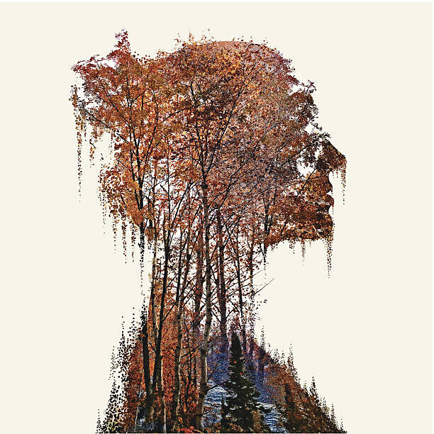 GeorgePeters Plakát, Obraz - Woman And Nature, GeorgePeters, 40 × 40 cm
