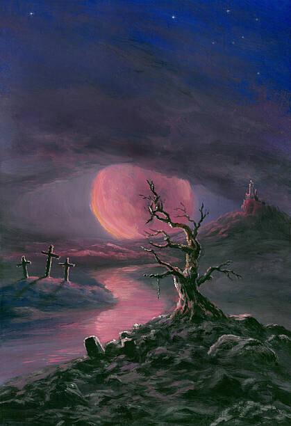 Pobytov Plakát, Obraz - Eye - Moon, Pobytov, 26.7 × 40 cm