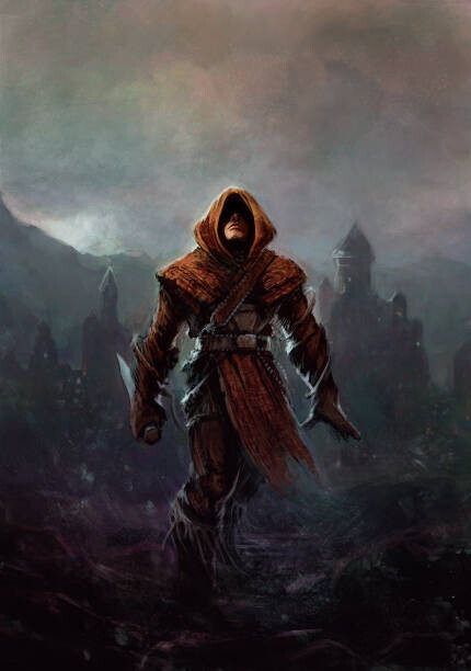 Roman Kybus Plakát, Obraz - Fantasy ranger - man in a, Roman Kybus, 26.7 × 40 cm
