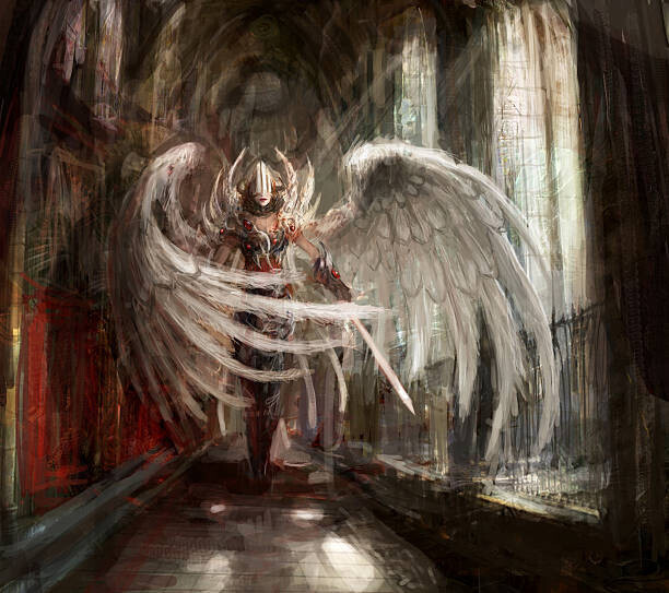 fotokostic Plakát, Obraz - angel, fotokostic, 40 × 35.5 cm