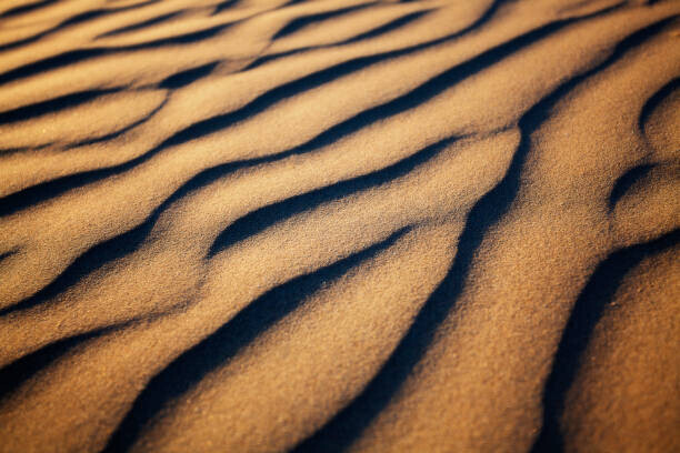 Jinna van Ringen Photography Plakát, Obraz - Close up of corrugated sand patterns, Jinna van Ringen Photography, 40 × 26.7 cm
