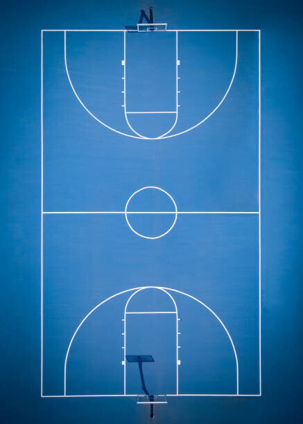 Terrence wijesena Plakát, Obraz - Basketball court, Terrence wijesena, 30 × 40 cm