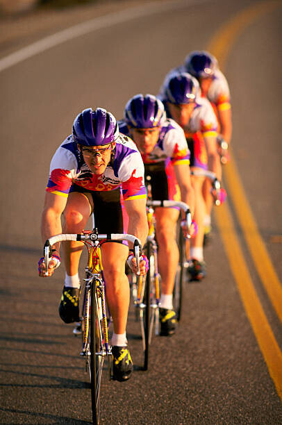 John P Kelly Plakát, Obraz - Road racing cyclist team riding in, John P Kelly, 26.7 × 40 cm
