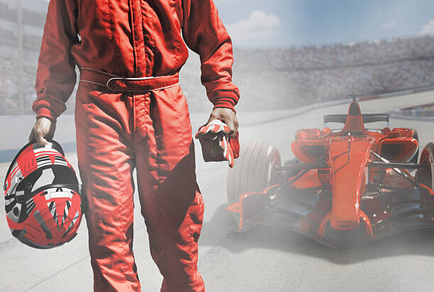 Jon Feingersh Plakát, Obraz - Driver walking away from open-wheel single-seater, Jon Feingersh, 40 × 26.7 cm