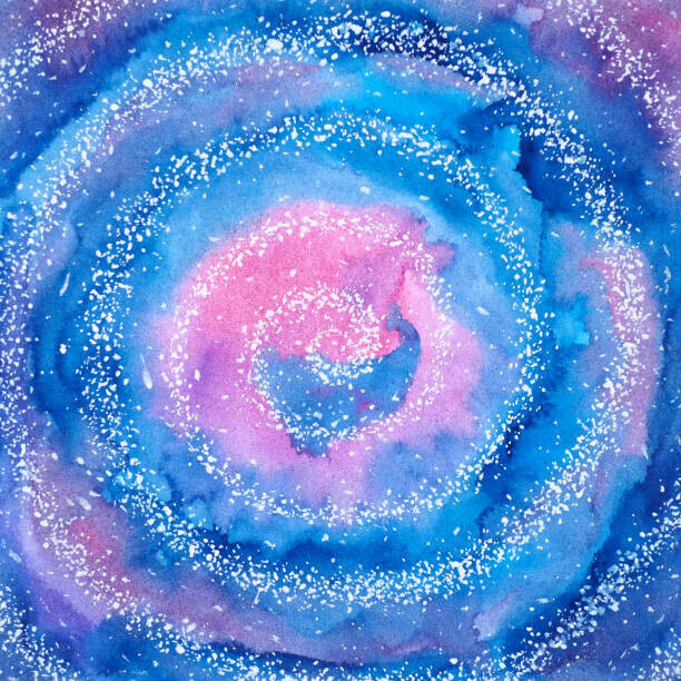 Benjavisa Plakát, Obraz - abstract spiral universe background wallpaper spiritual, Benjavisa, 40 × 40 cm