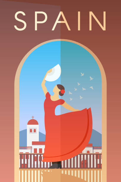 Mikalai Manyshau Plakát, Obraz - Spain. Vector poster., Mikalai Manyshau, 26.7 × 40 cm