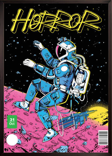 Man_Half-tube Plakát, Obraz - Astronaut in outer space poster, Man_Half-tube, 30 × 40 cm