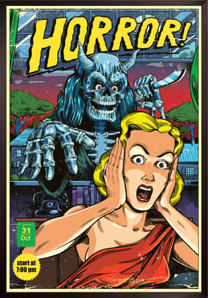 Man_Half-tube Plakát, Obraz - Horror poster, Man_Half-tube, 26.7 × 40 cm