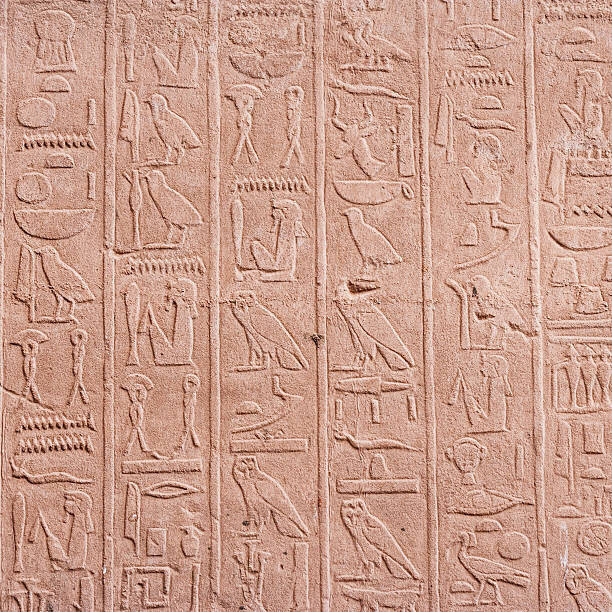hadynyah Plakát, Obraz - Egyptian hieroglyphics in Karnak Temple near Luxor, hadynyah, 40 × 40 cm