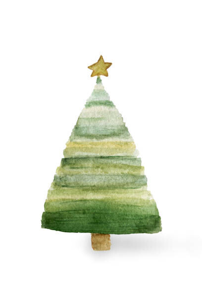 Ekaterina Goncharova Plakát, Obraz - Illustration of a Christmas tree in, Ekaterina Goncharova, 26.7 × 40 cm