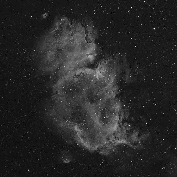 ajbarr Plakát, Obraz - The Soul Nebula IC 1848, ajbarr, 40 × 40 cm