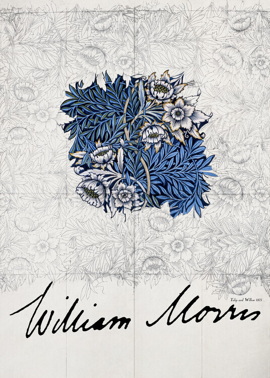 William Morris Plakát, Obraz - Tulip and Willow, William Morris, 30 × 40 cm