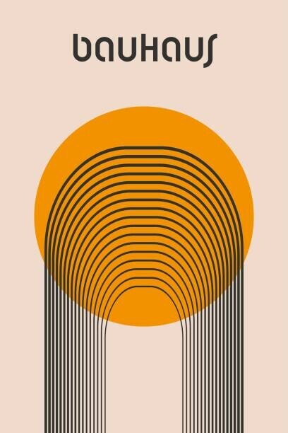 Ekaterina Tarasova Plakát, Obraz - Minimalist vintage 20s geometric design poster., Ekaterina Tarasova, 26.7 × 40 cm