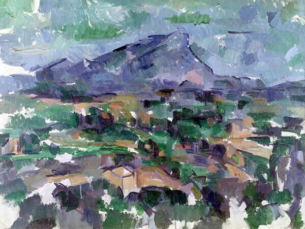 Cezanne, Paul Plakát, Obraz - Mount Sainte-Victoire, 1904-06, Cezanne, Paul, 40 × 30 cm