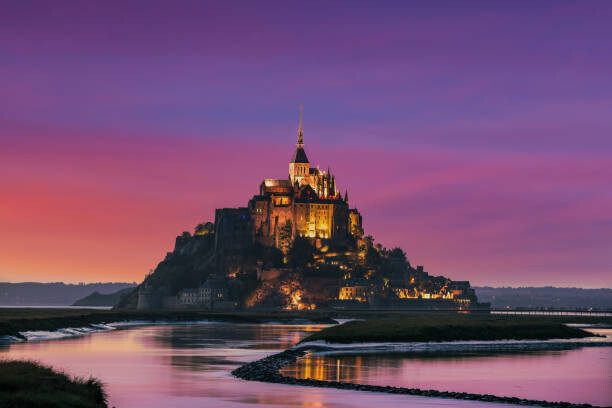 Nick Brundle Photography Plakát, Obraz - Mont Saint-Michel, Normandy, France., Nick Brundle Photography, 40 × 26.7 cm