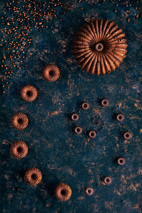 Denisa Vlaicu Plakát, Obraz - Chocolate bundt cake, Denisa Vlaicu, 26.7 × 40 cm