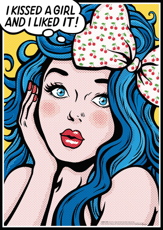 Nour Tohme Plakát, Obraz - I Kissed a Girl, Nour Tohme, 30 × 40 cm