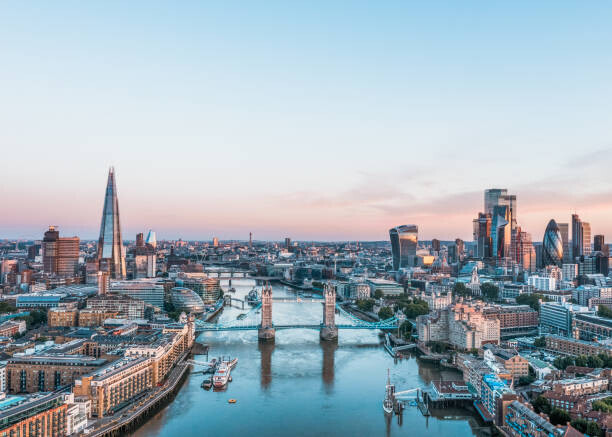 Karl Hendon Plakát, Obraz - An elevated view of the London, Karl Hendon, 40 × 30 cm
