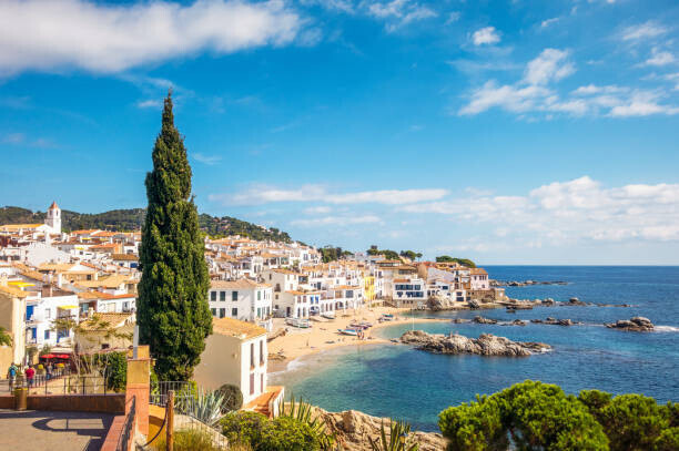 georgeclerk Plakát, Obraz - Idyllic Costa Brava seaside town in, georgeclerk, 40 × 26.7 cm
