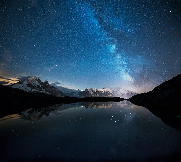 Westend61 Plakát, Obraz - France, Mont Blanc, Lake Cheserys, Milky, Westend61, 40 × 35.9 cm