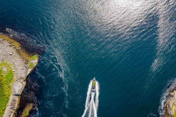 Copyright Morten Falch Sortland Plakát, Obraz - Aerial view of a nautical vessel, Copyright Morten Falch Sortland, 40 × 26.7 cm