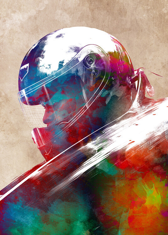 Justyna Jaszke Plakát, Obraz - Bobsleigh sport art, Justyna Jaszke, 30 × 40 cm