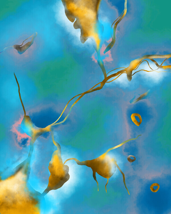Uma Gokhale Plakát, Obraz - In My Veins, Uma Gokhale, 30 × 40 cm