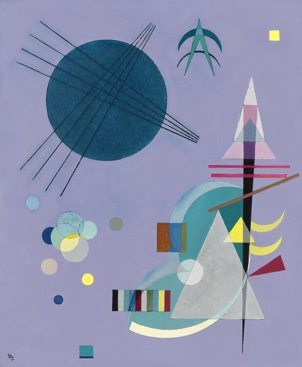 Wassily Kandinsky Plakát, Obraz - Violet – Green (1926), Wassily Kandinsky, 32.9 × 40 cm