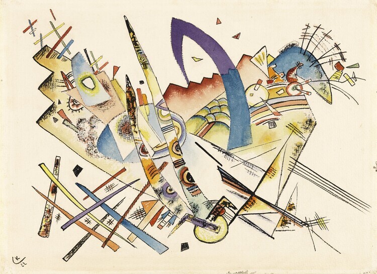 Wassily Kandinsky Plakát, Obraz - Untitled (1922), Wassily Kandinsky, 40 × 30 cm