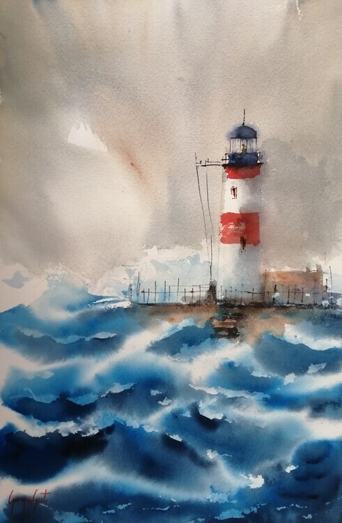 Giorgio Gosti Plakát, Obraz - Lighthouse 29, Giorgio Gosti, 26.7 × 40 cm