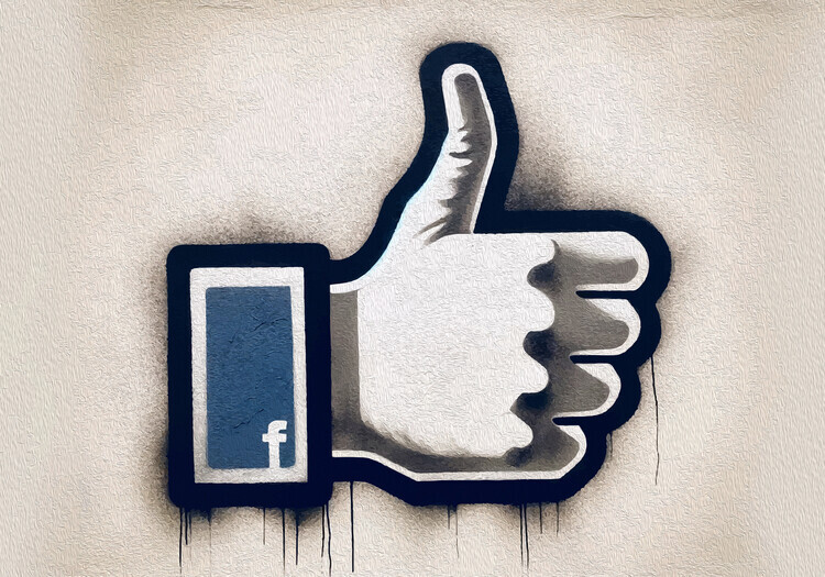 Andreas Magnusson Plakát, Obraz - Facebook Like, Andreas Magnusson, 40 × 26.7 cm