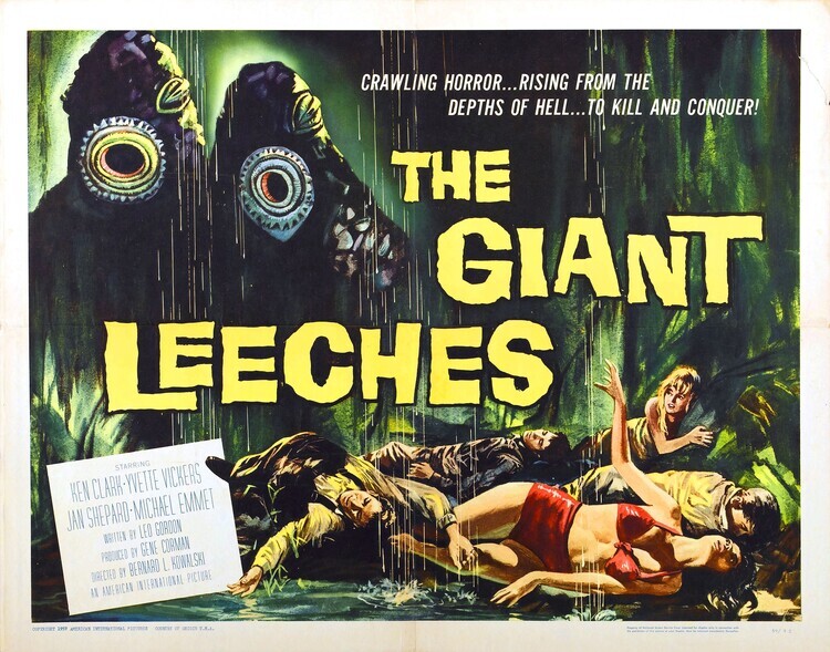 Europosters Plakát, Obraz - Attack Of Giant Leeches 02, 40 × 30 cm