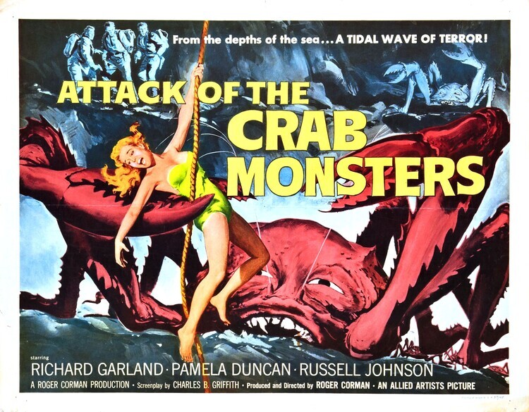 Europosters Plakát, Obraz - Attack Of Crab Monsters 02, 40 × 30 cm