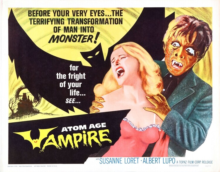 Europosters Plakát, Obraz - Atom Age Vampire 03, 40 × 30 cm