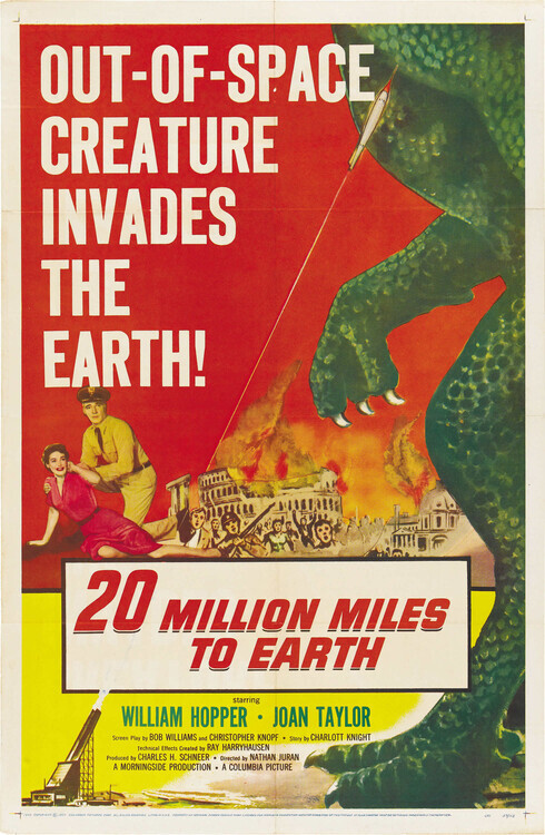 Europosters Plakát, Obraz - 20 Million Miles To Earth 02, 26.7 × 40 cm