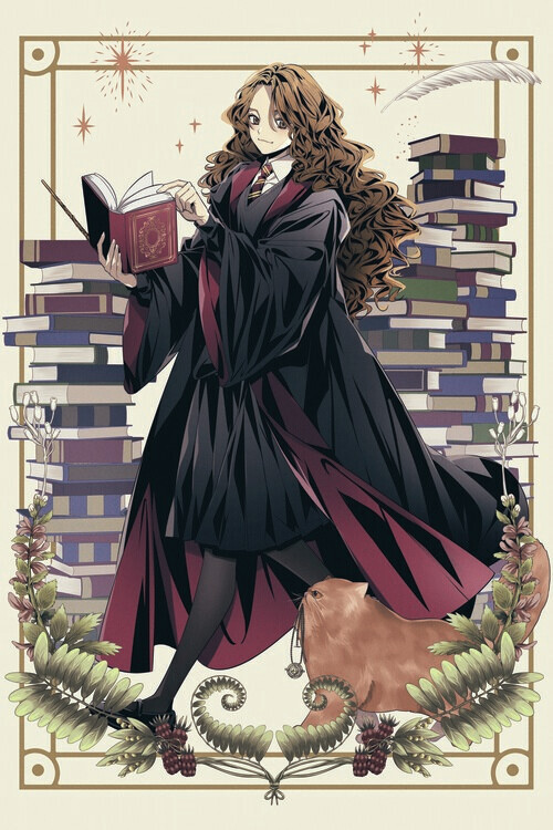 Europosters Plakát, Obraz - Harry Potter - Hermione in her habitat, 26.7 × 40 cm