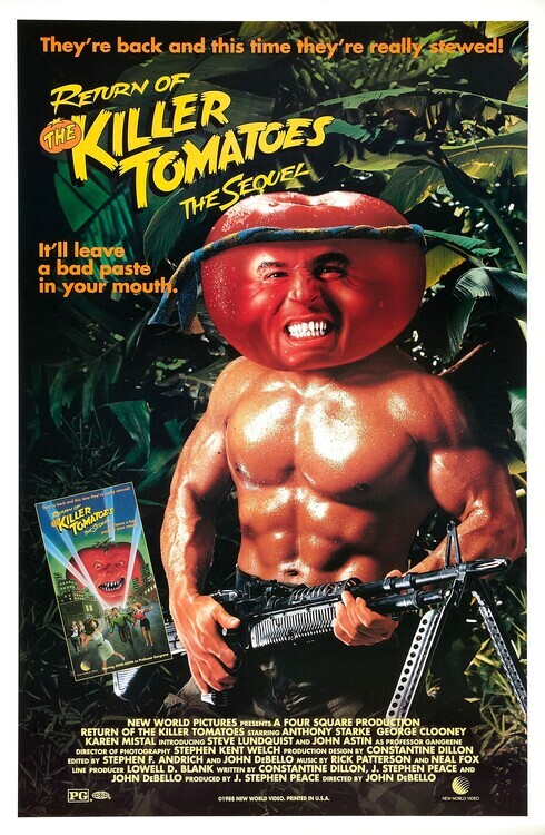 Europosters Plakát, Obraz - Return Of The Killer Tomatoes 02, 26.7 × 40 cm