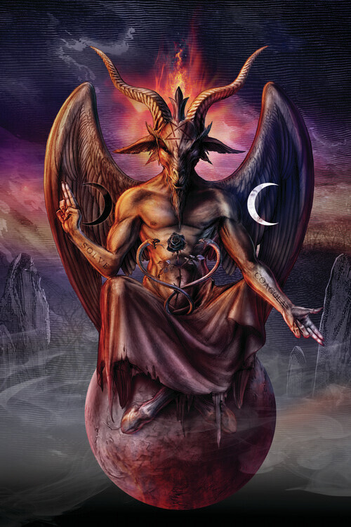 Alchemy Plakát, Obraz - Personal Baphomet, Alchemy, 26.7 × 40 cm