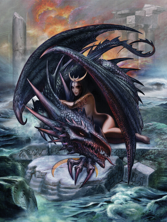 Alchemy Plakát, Obraz - Lunarcana: The Temple Struck Down, Alchemy, 30 × 40 cm
