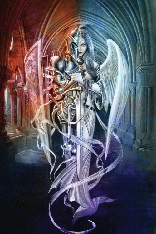 Europosters Plakát, Obraz - Knight and Dei, 26.7 × 40 cm