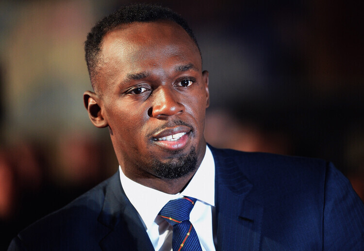 Dave J Hogan Plakát, Obraz - Usain Bolt - World Premiere - VIP Arrivals, 40 × 26.7 cm