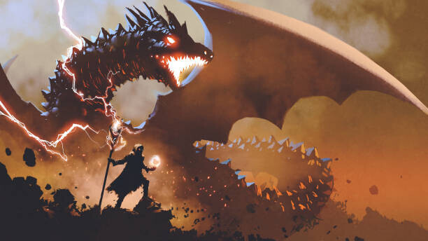 Grandfailure Plakát, Obraz - summoning the dragon, Grandfailure, 40 × 22.2 cm