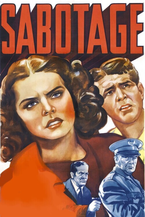 Europosters Plakát, Obraz - Sabotage (1939), 26.7 × 40 cm