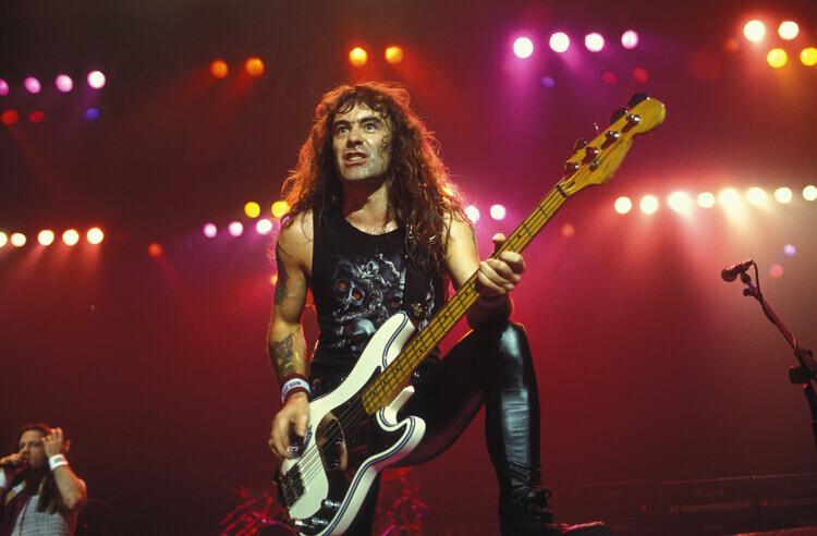 Eric CATARINA Plakát, Obraz - Le groupe 'Iron Maiden' en concert, 40 × 26.7 cm