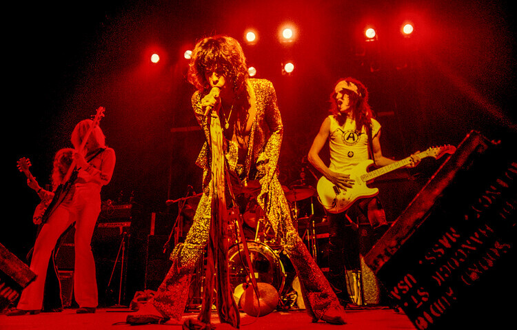 Ron Pownall Plakát, Obraz - Aerosmith perform 1973, 40 × 26.7 cm